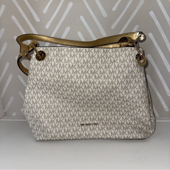Michael Kors White and Gold Women's Bag - Picture 1 of 11